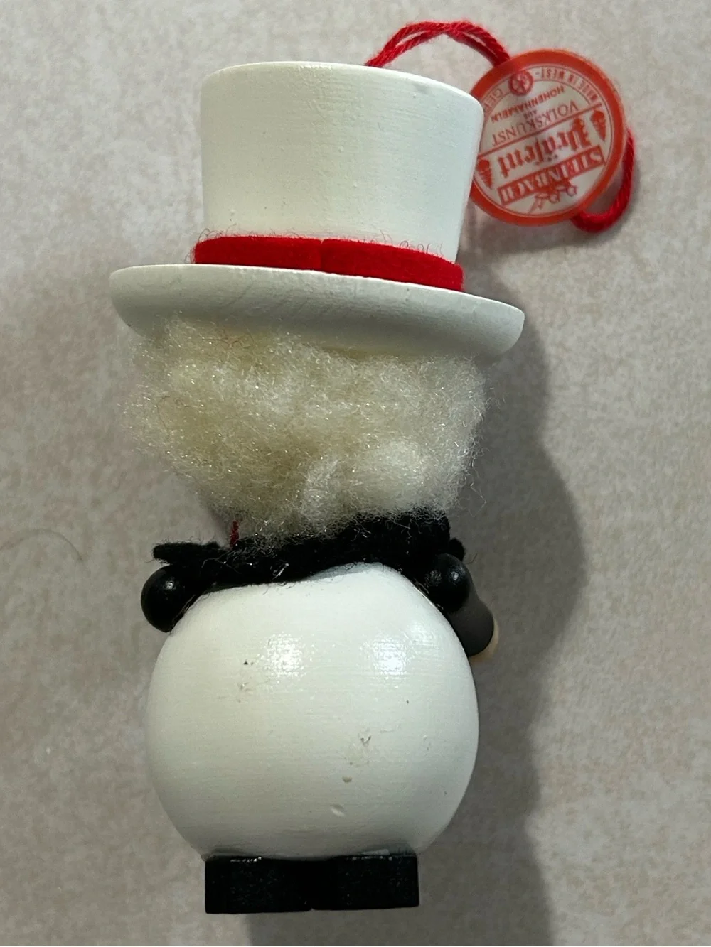 Steinbach West Germany Groom Tuxedo Top Hat Flower‎ Wooden Ornament NIP